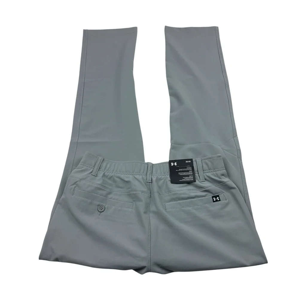 Under Armour Mens Drive Golf Pants Grey Straight Leg Size 30x32 NWT - Picture 2 of 7
